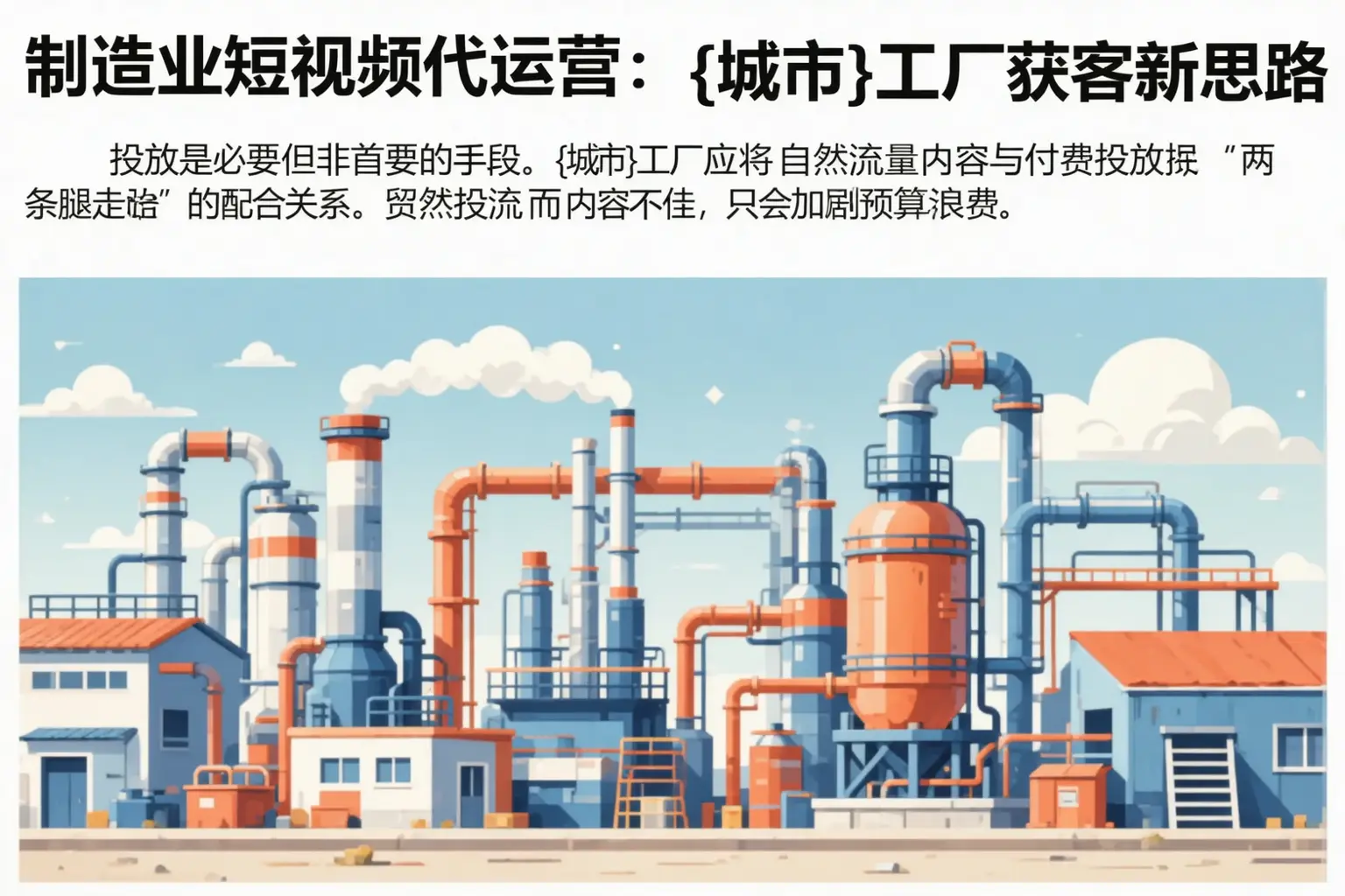 制造业短视频代运营：喀什工厂获客新思路