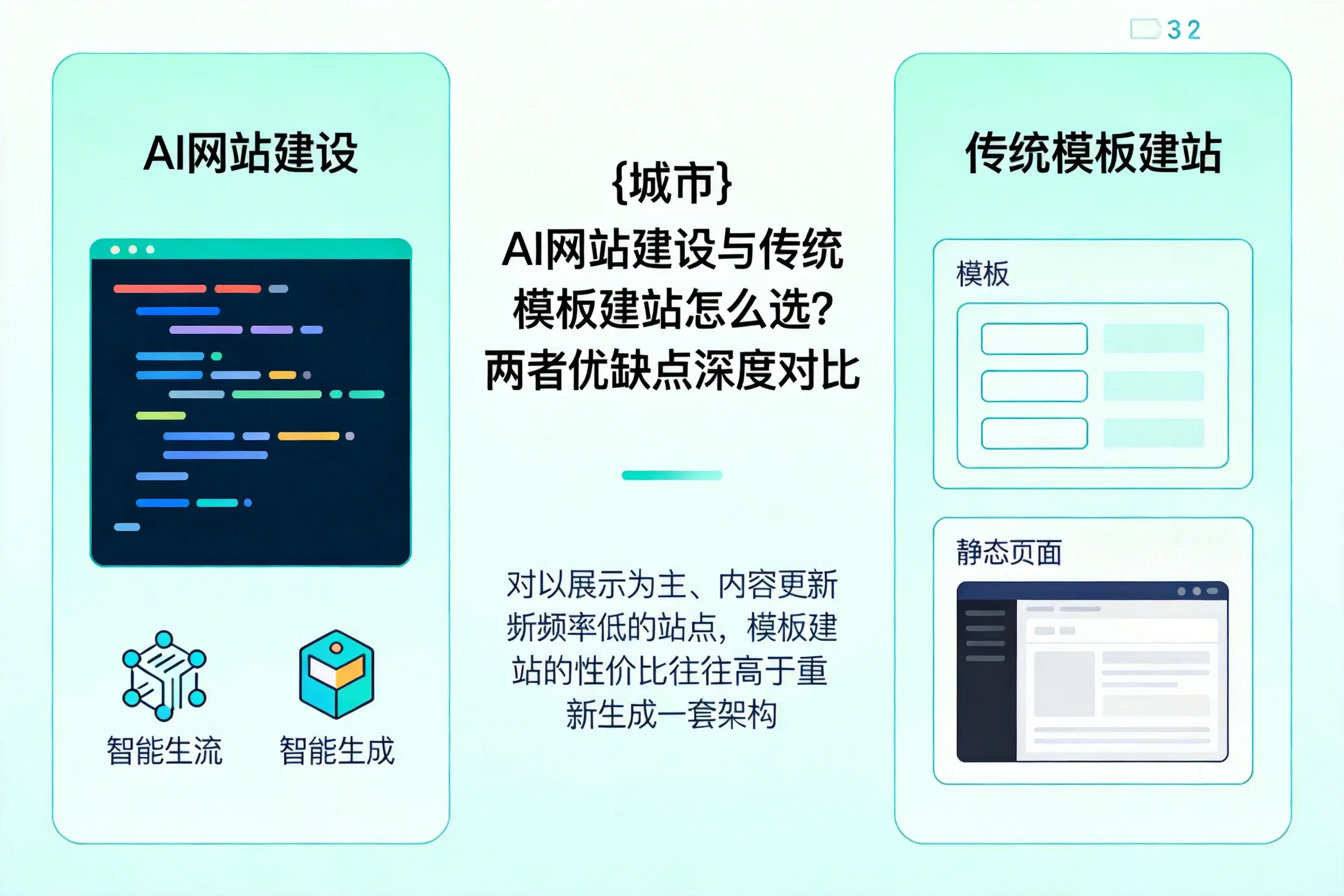 喀什AI网站建设与传统模板建站怎么选?两者优缺点深度对比