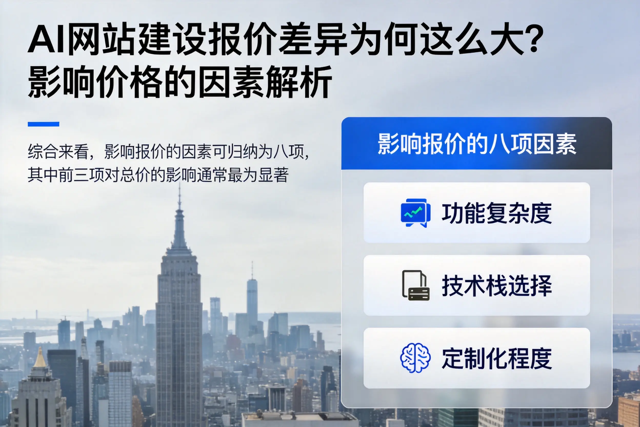 喀什AI网站建设报价差异为何这么大?影响价格的因素解析