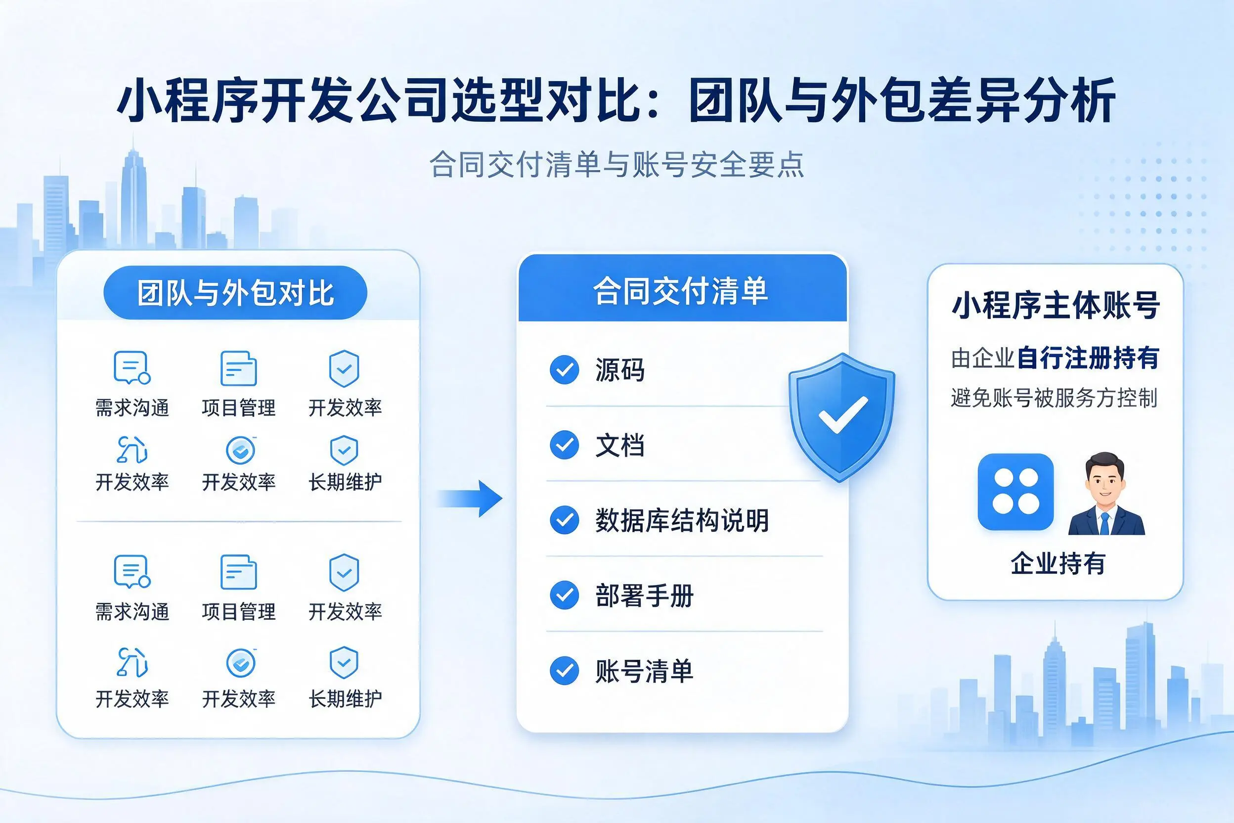 喀什小程序开发公司选型对比:团队与外包差异分析
