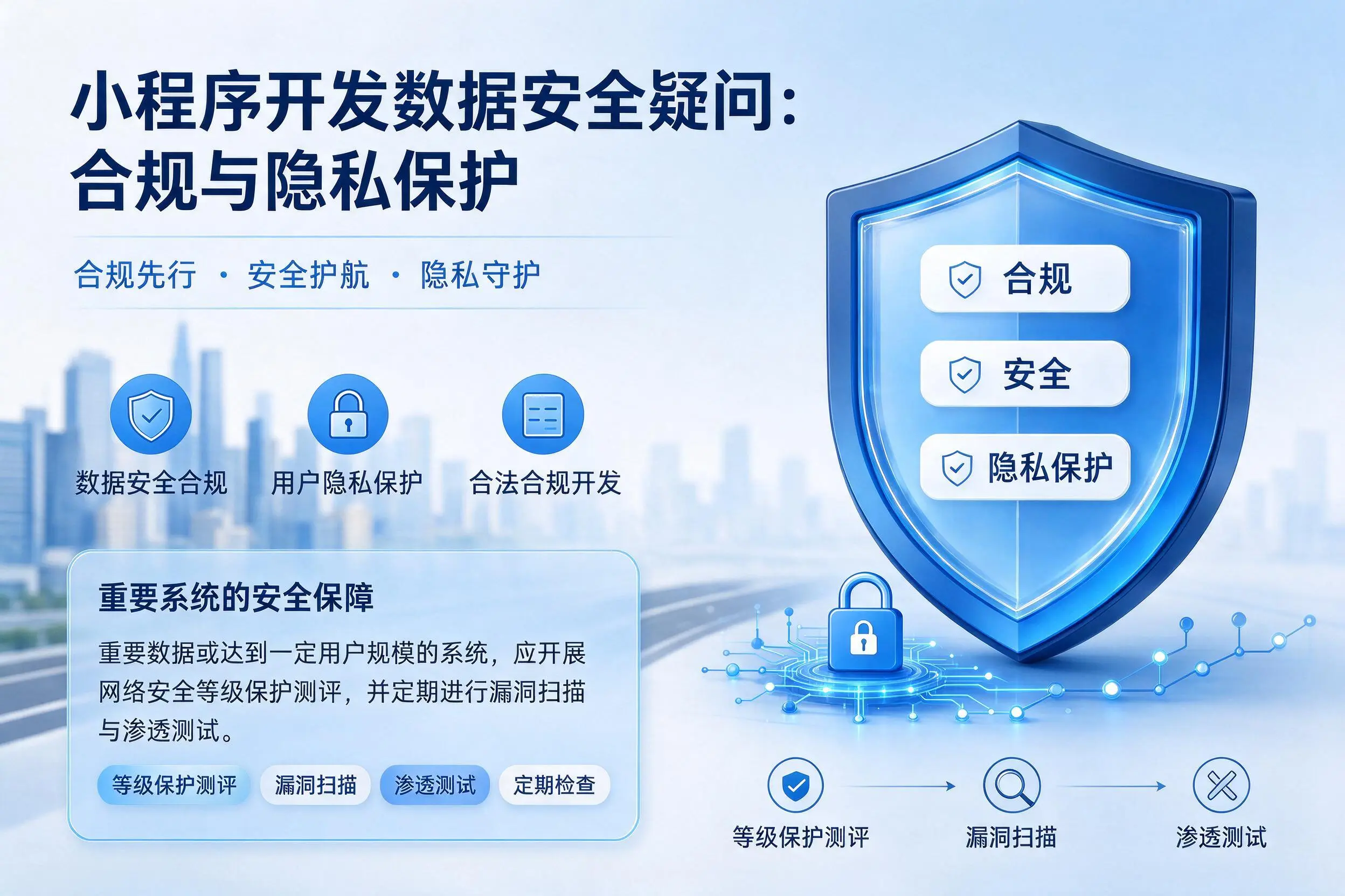 喀什小程序开发数据安全疑问:合规与隐私保护