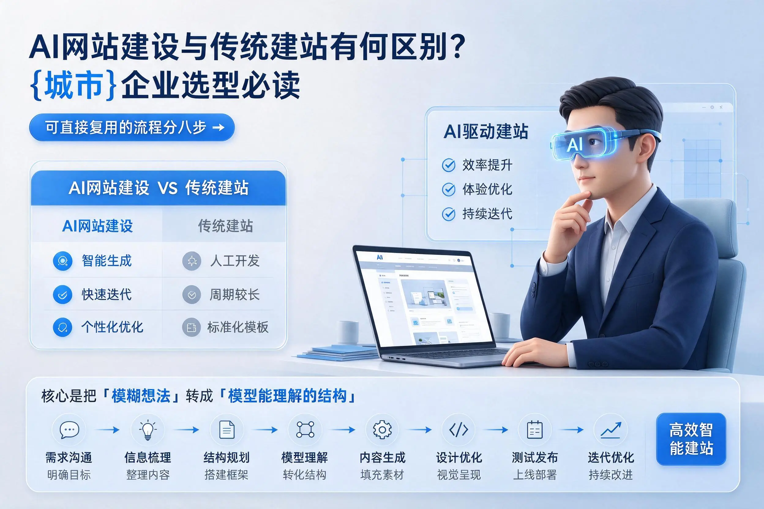 AI网站建设与传统建站有何区别?喀什企业选型必读