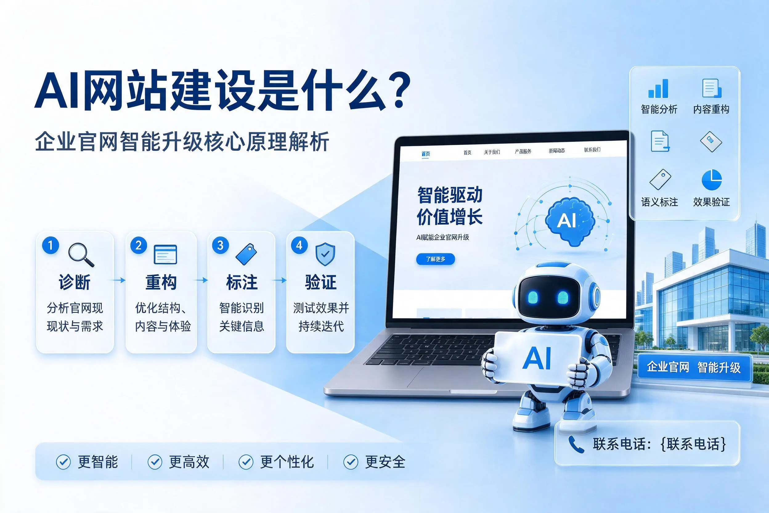 AI网站建设是什么？喀什企业官网智能升级核心原理解析